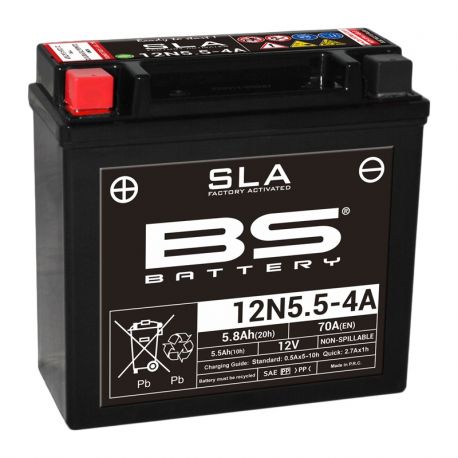 Batterie moto BS 12N5.5-4A SLA