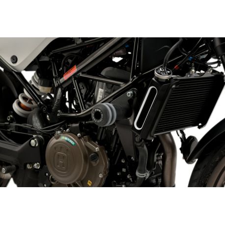 Protection moteur PUIG VINTAGE Husqvarna Vitpilen 401 2021 avec anneau gris