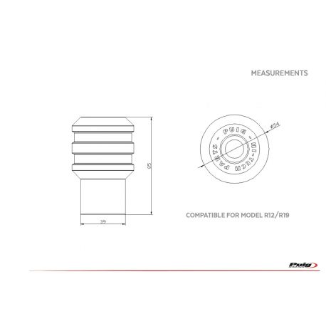 Protection moteur PUIG VINTAGE Husqvarna Vitpilen 401 2021 dimensions