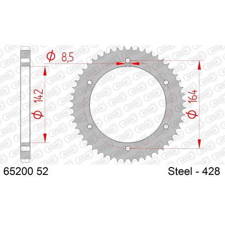 Kit Chaine DC HYOSUNG GT 125 R / EFI (2006-2012)