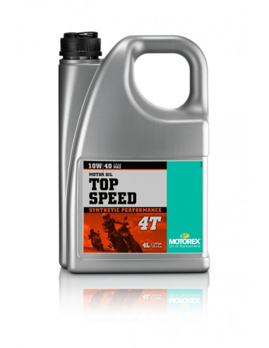 Huile moteur MOTOREX Top Speed 4T - 10W40 4L