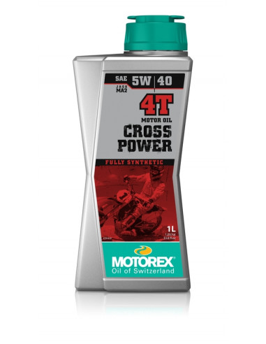 Huile moteur MOTOREX Cross Power 4T - 5W40 1L