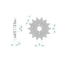 Pignon AFAM pour moto au pas de 520