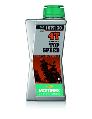 Huile moteur MOTOREX Top Speed 4T - 10W30 10x1L