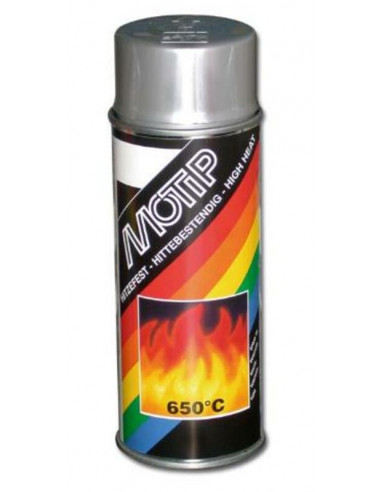 Peinture haute température MOTIP Argent - Spray 400 ml
