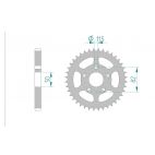 Kit chaine AFAM acier HARLEY DAVIDSON 1200 SPORTSTER 4 SPEED pas 530 1986 à 1990