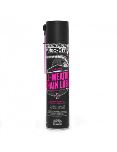 Lubrifiant chaîne MUC-OFF All Weather Chain Lube - spray 400ml Lubrifiant chaîne MUC-OFF All Weather Chain Lube - spray 400ml