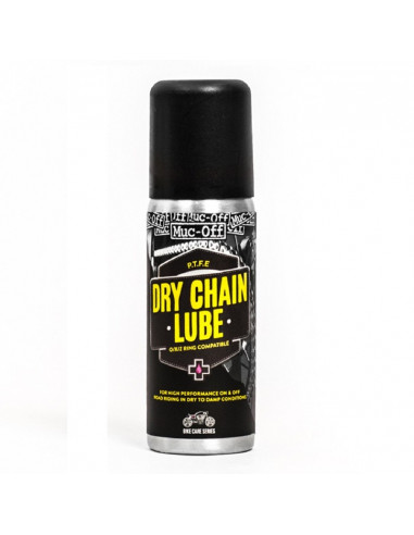 Lubrifiant chaîne MUC-OFF Dry PTFE Chain Lube - spray 50ml