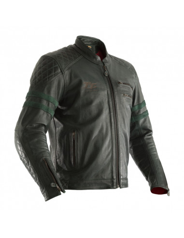 Veste RST Hillberry CE cuir - vert taille 2XL