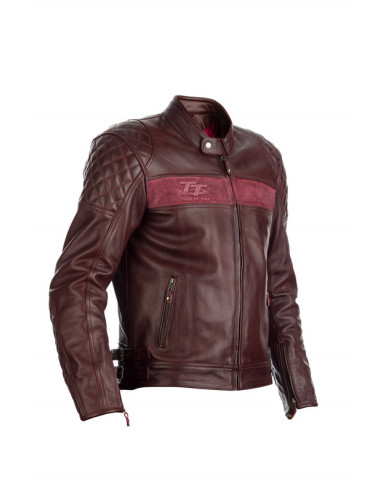 Blouson RST Brandish cuir - rouge taille XL