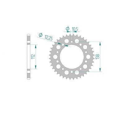 Kit chaine AFAM acier HONDA CB 600 F 7,8,9,A,B,C,D HORNET RACING pas 520 2007 à 2013