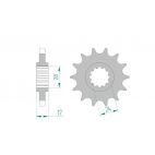 Kit chaine AFAM alu HONDA CBR 600 F M,N,P,R,S,T PC25/PC31 pas 530 1991 à 1996