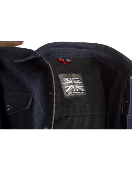 Chemise RST Denim Kevlar® CE textile - bleu taille XS