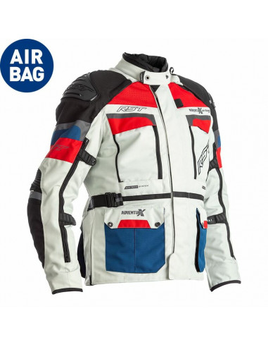 Veste RST Adventure-X Airbag textile - bleu/rouge taille 5XL