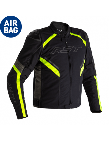 Veste RST Paragon 6 Airbag textile - femme noir/jaune fluo taille XXL