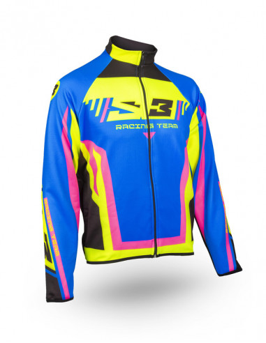 Veste S3 Racing Team rose/bleu taille L