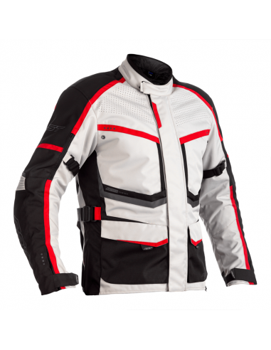 Veste RST Maverick textile - argent/noir/rouge taille S