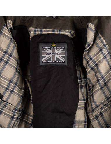 Chemise RST Kevlar® District Wax Reinforced textile - olive taille XS