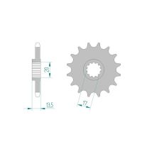 Pignon AFAM pour moto au pas de 428