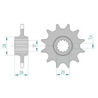 Pignon AFAM pour moto au pas de 520