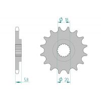 Pignon AFAM pour moto au pas de 415