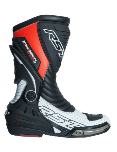 Bottes RST TracTech Evo 3 CE cuir - rouge fluo taille 47