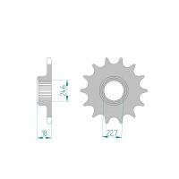 Pignon AFAM pour moto au pas de 520