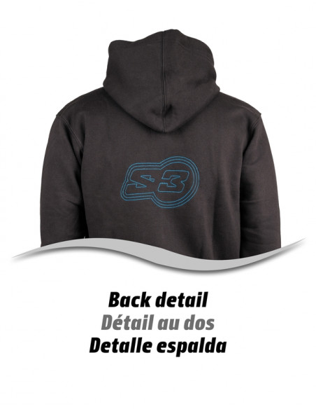 Sweatshirt S3 Alaska noir/bleu taille XS