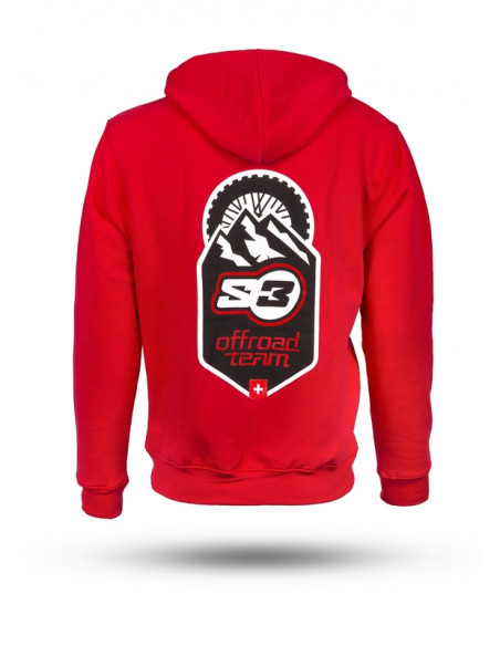 Sweatshirt S3 Off-Road rouge taille XL
