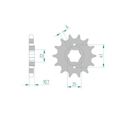 Kit chaine AFAM acier HONDA CB 750 F2,K7 pas 630 1977 à 1978