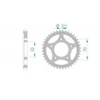 Kit chaine AFAM acier HONDA CB 750 F Z,A,B pas 530 1979 à 1981