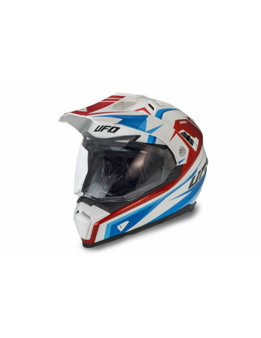 Casque UFO Aries blanc/rouge/bleu taille S