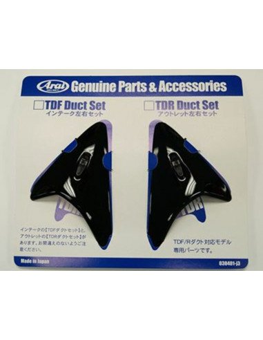 Ventilation supérieure arrière ARAI TDR DUCT Black pour casques SZ/f