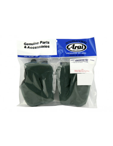 Mousses de joues ARAI Dry-Cool FCS 30mm (épaisseur standard XS) pour casques Rebel/Chaser-V/Chaser-V PRO