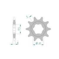 Pignon AFAM pour moto au pas de 520