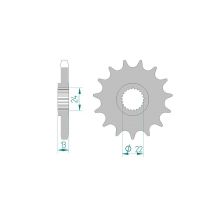 Pignon AFAM pour moto au pas de 530