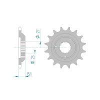 Pignon AFAM pour moto au pas de 520