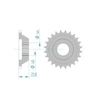 Pignon AFAM pour moto au pas de 520