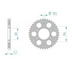 Kit chaine AFAM alu KAWASAKI Z 1000 ABS EAF,EBF,EDF ZR 1000 pas 525 2010 à 2013