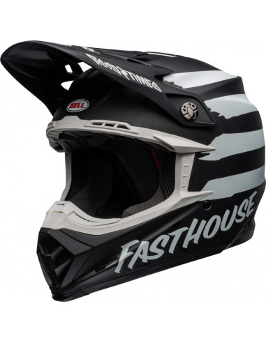 Casque BELL Moto-9 Mips - Fasthouse Signia Matte Black/Chrome