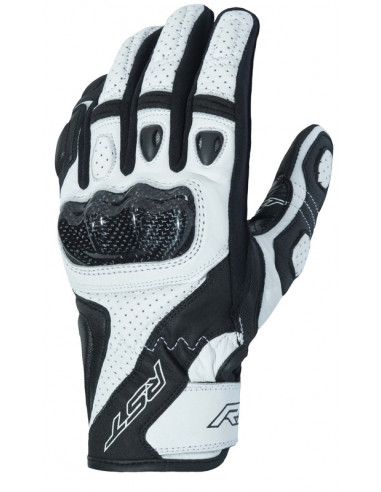 Gants RST Stunt III CE cuir/textile - blanc taille M/09