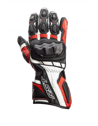 Gants RST Axis CE cuir - rouge taille 2XL