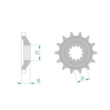 Kit chaine AFAM acier KAWASAKI GPZ 1100 ZX A1-A3 pas 630 1983 à 1984