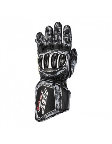 Gants RST Tractech Evo 4 cuir gris camo/noir taille M