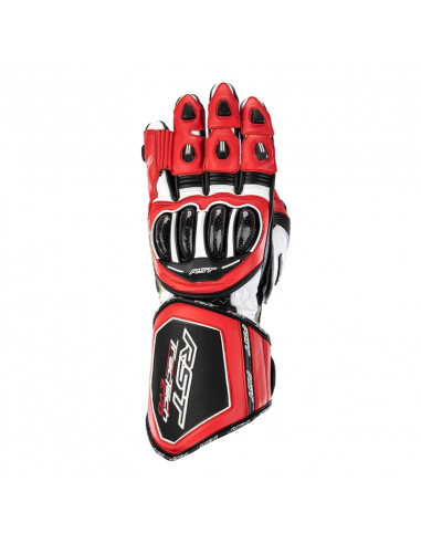 Gants RST Tractech Evo 4 cuir rouge/blanc/noir taille M