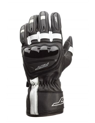 Gants RST Pilot CE cuir - noir/blanc taille L