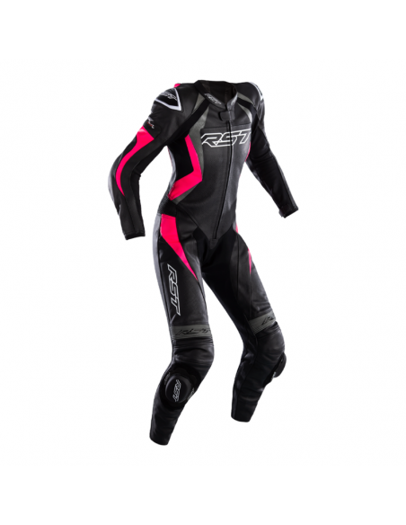 Combinaison RST Tractech Evo 4 femme cuir - noir/rose taille XL