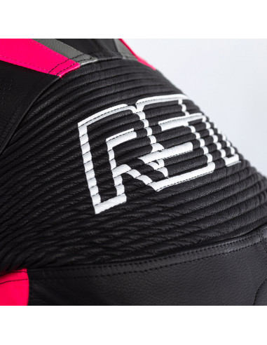 Combinaison RST Tractech Evo 4 femme cuir - noir/rose taille S
