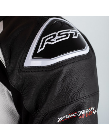 Combinaison RST Tractech Evo 4 femme cuir - noir/blanc taille XS