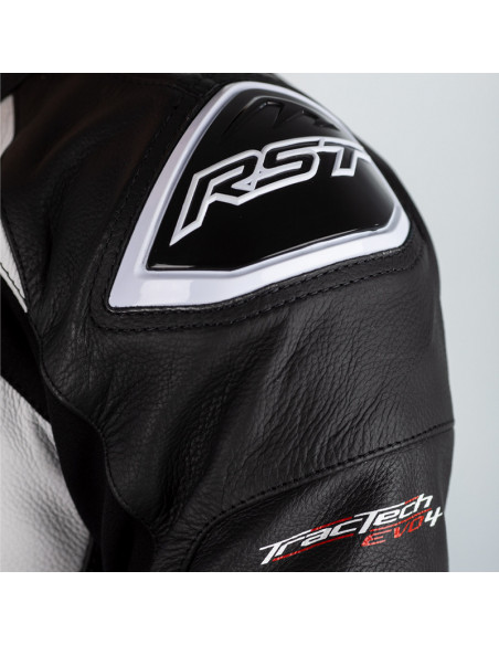 Combinaison RST Tractech Evo 4 femme cuir - noir/blanc taille XS